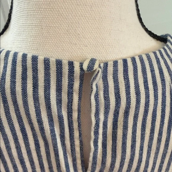 J. Crew Striped Sleeveless Top with Pocket, Size 6 - Picture 5 of 8